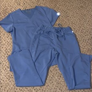 Heartsoul blue scrub set